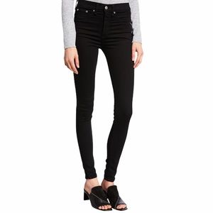 Rag & Bone 10 Inch Skinny Jeans Black